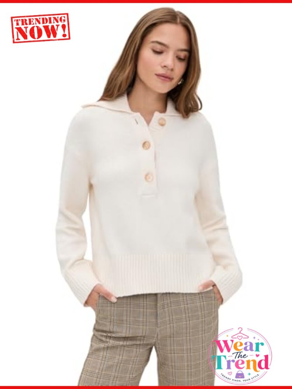 Free People Trading Up Polo Long Sleeve Super-Stretch Knit Ribbed Trim